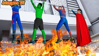 Avengers X Warriors Nerf Guns Superhero Become Fireman + More Stories | Compilation Nerf Guns Movie