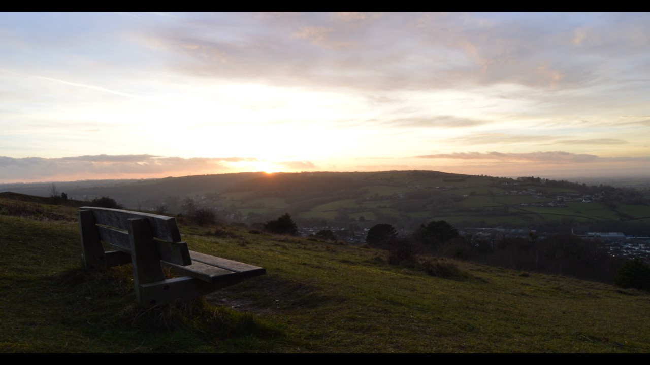 Rodborough Common Bench Sunset Timelapse