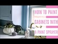 how to paint kitchen cabinets with a paint sprayer