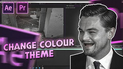 After Effects: How To Change Color Theme (Highlight color)