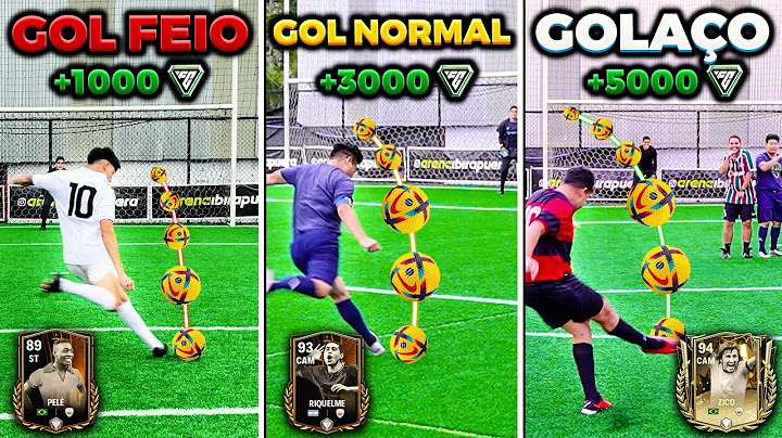 GOL FEIO, GOL NORMAL e GOLAÇO!!! (VALENDO PACOTES DO FC MOBILE 🤑🏆)