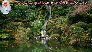 ما تيسر من سورة الأنفال (24-36) "صدى" بصوت الشيخ/ عبدالباري محمد