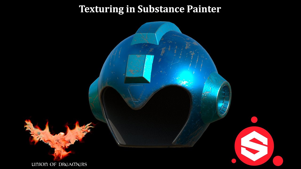 Cómo texturizar un casco en Substance Painter /Texturing a Helmet in ...