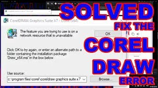 SOLVED - How to fix Corel Draw Error after uninstalling