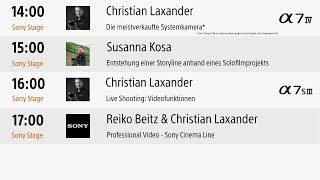 SONY auf der Photopia 2022 16:00 Christian LaxanderLive Shooting: Videofunktionen