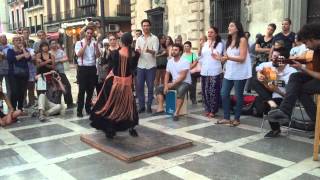 Flamenco woman dance en Granada