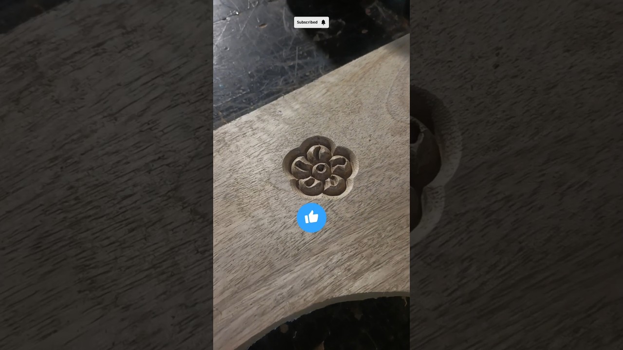 Beautiful Flower Wood Carving | Router Machine Carving Skill