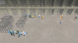 Game Simulator Pertempuran - Penjara & Polisi screenshot 1