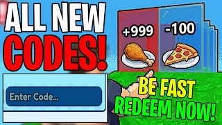 ✅ *NEW* ALL CODES IN +1 FOOD EVERY SECOND ROBLOX (REDEEM THESE CODES NOW!)