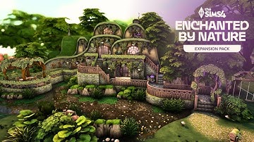A Hobbit Fairytale Home: The Sims 4 Enchanted by Nature 🧚 || Speed Build || No CC