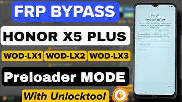 Honor X5 Plus [WOD-LX1, WOD-LX2] FRP Bypass | Google Account Unlock With UnlockTool 2025 NEW Method