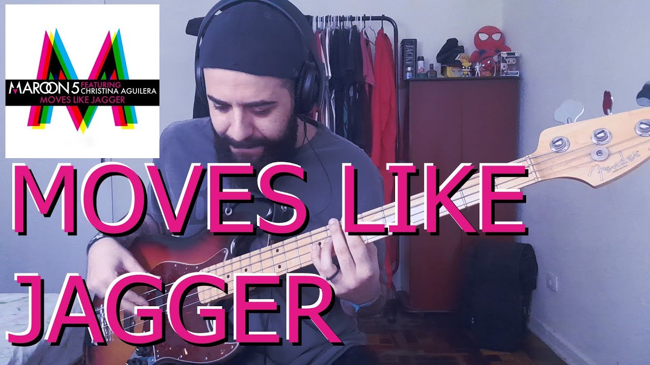 Moves Like Jagger (Maroon 5 ft. Christina Aguilera) BASS COVER