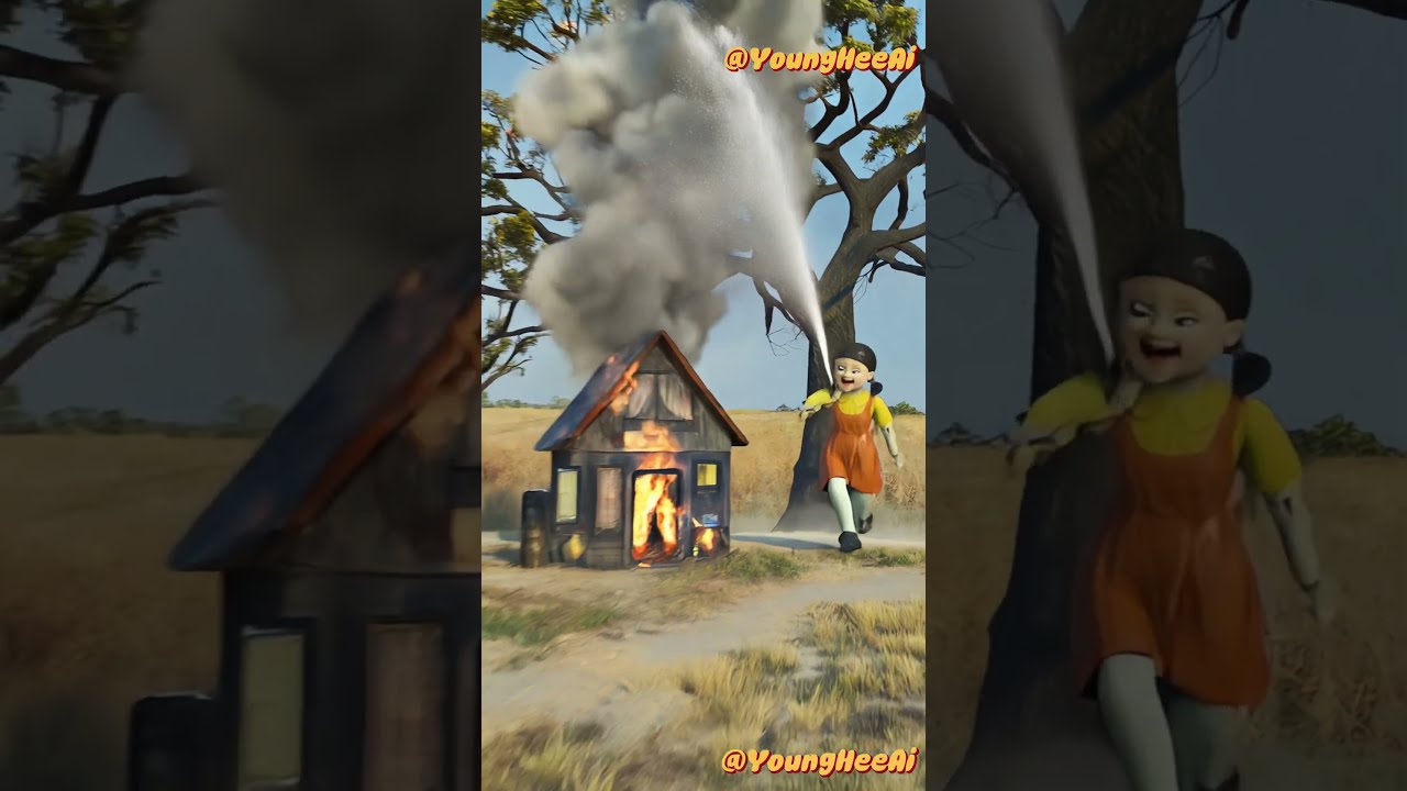 Squid Game Young Hee AI Hilariously Extinguished The Burning Store Squidgame Comedy