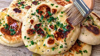 Naan Bread So Soft, Puffy, With Beautiful Brown Blisters That You Will Make It 3 Times A Week!