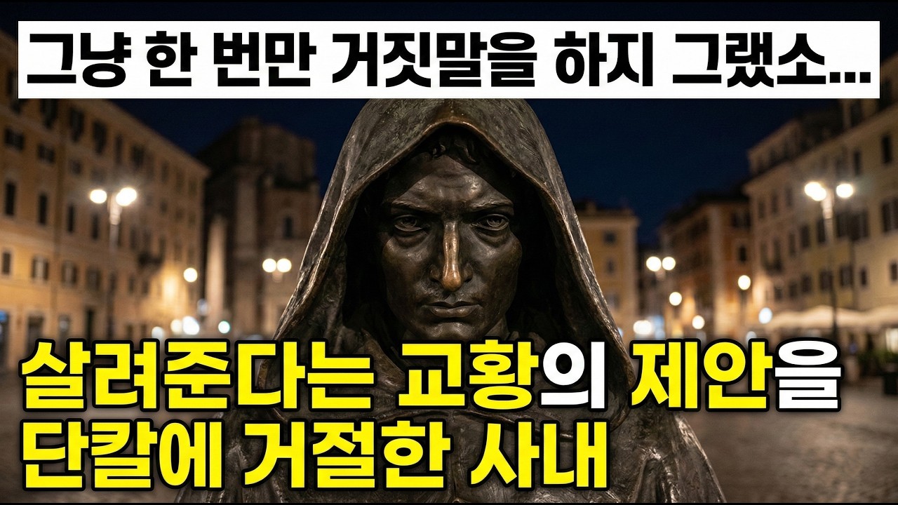 죽음 앞에서도 절대 타협하지 마라! 나이 들수록 이 남자의 굽히지 않는 삶을 반드시 알아야 하는 이유 #조르다노브루노