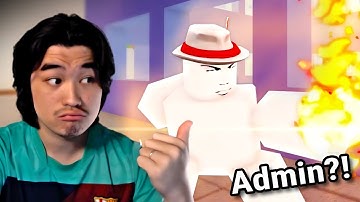 I used NEW SECRET Admin Character in Jujutsu Shenanigans...