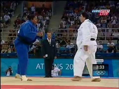 Judo Olympia Athen 2004 Dayma Beltran vs Sun Fuming