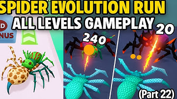 Spider Evolution Run - All Levels Gameplay Pop Pi (Part 22)