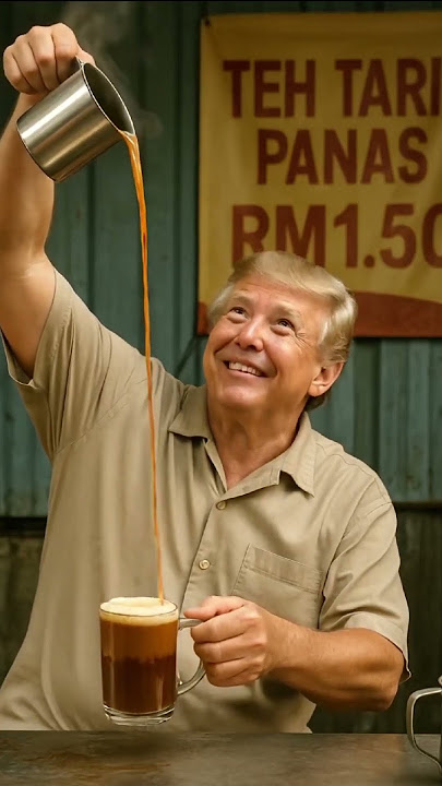 POV: Trump Learns How to Make Teh Tarik in Southeast Asia