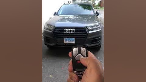 Installatie van een afstandsbediening voor de Audi Q7 uit 2018