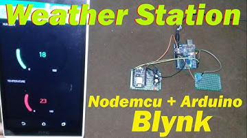 Arduino Weather Station dht11 | Display Sensors Data on Gauges using Blynk Nodemcu esp8266 wifi