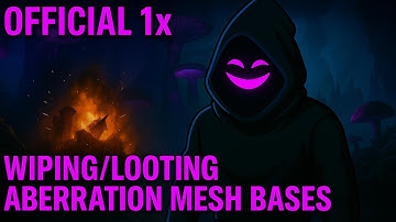 Wiping/looting ASA Mesh Bases on Aberration | Official 1x PvP - ARK Survival Ascended