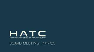 HATC Meeting 4/17/25