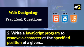 Write a JavaScript program to remove a character at the specified position of a given string...