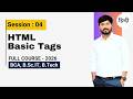 Basic HTML Tags (Elements) | Web Development Full Course 2026 | By Prof. Ravi Patel | Tech Classroom