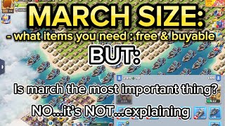 TOPWAR: March size explained: how to improve …BUT …how important is it? screenshot 1