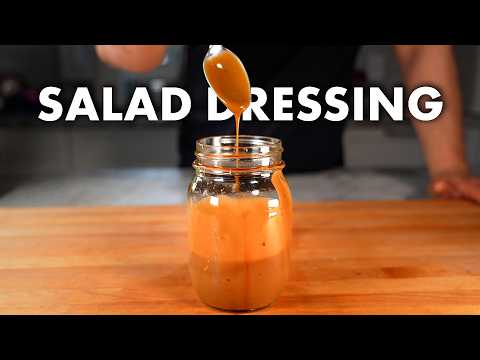 Simple Emulsified Vinaigrette Salad Dressing Recipe