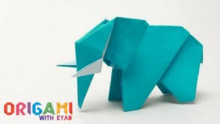 ORIGAMI ELEPHANT 🐘 اوريغامي فن طي الورق | تعلم كيف تصنع فيل | اشكال رائعه من الاوريغامي سهله وبسيطه screenshot 2