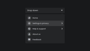 Advanced Drop-down Menu Animation like Facebook | HTML CSS & JavaScript [Part -2]
