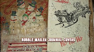 JOURNAL COVERS CREATED FROM BUBBLE MAILERS #TUTORIAL