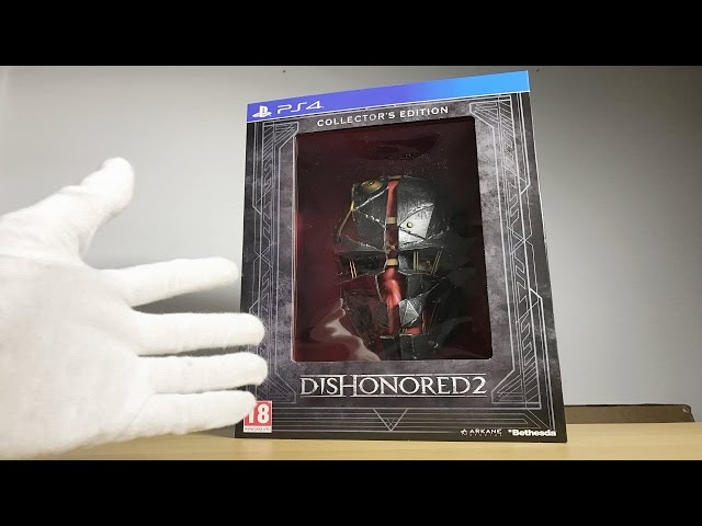 Dishonored 2 Collector's Edition Unboxing + PS4 Pro Gameplay