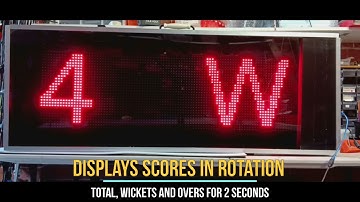 Android Arduino Scoreduino DMD based Single color 6 displays DIY cricket scoreboard with LIVE SCORE