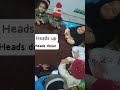 Morning heads up heads down warm up Activity for kids