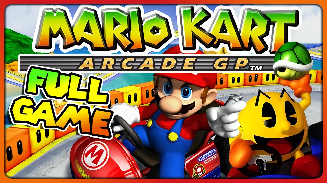 Mario Kart Arcade GP FULL GAME Longplay (4K)