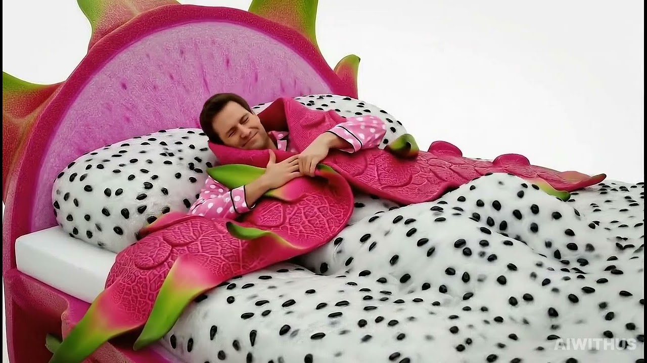 Which dream fruit bed would you choose?🌈🛌✨AI satifying & relaxing 