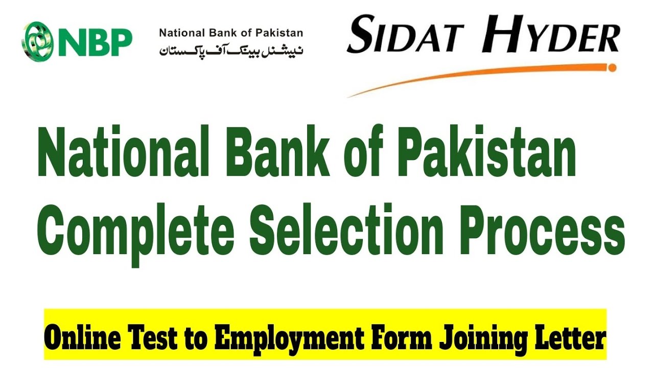 NBP Complete Hiring & Selection Procedure || Online Test to Joining Letter 2025-26