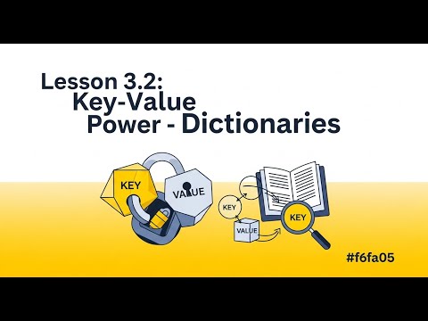 Lesson 6 Python Dictionary Explained - Key-Value Power | Hash Maps & Data Structures Tutorial