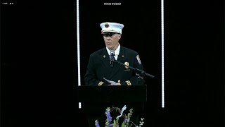Loved ones and fellow firefighters gather for funeral of Todd Brook