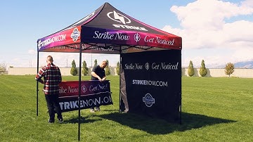 Easy Event Tent Setup: Attaching Back Walls & Half Walls