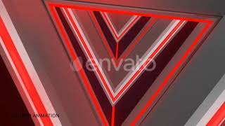 VJ Loops Colorful Triangular Tunnel Motion Graphics Animation