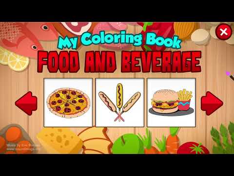 ПРОХОЖДЕНИЕ игры My Coloring Book: Food And Beverage #1