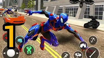 Spider Robot Transform Gameplay Walkthrough Part 1 - Spider Robot - Android,ios