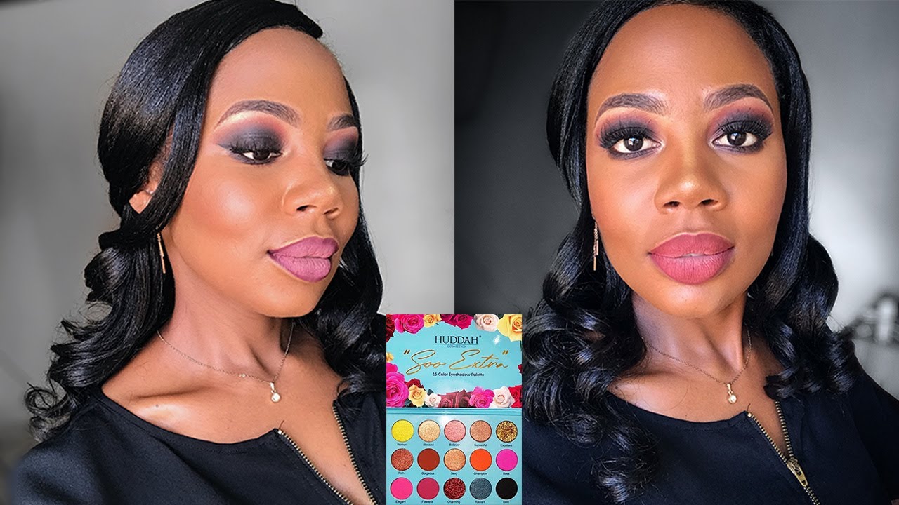 Huddah Monroe palette, i used it to create a smokey eye