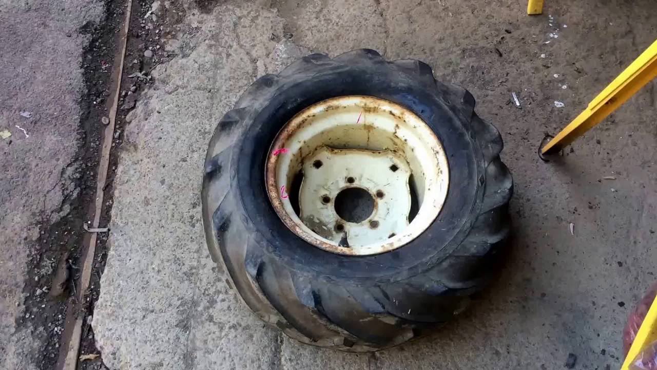 How to mount tractor tires YouTube