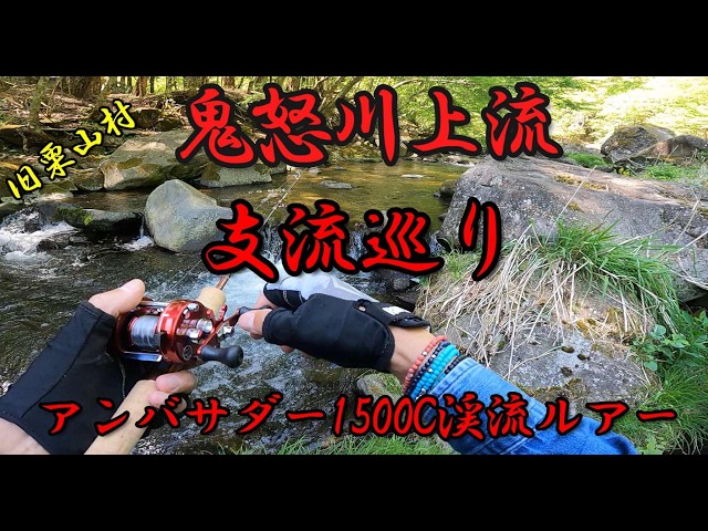 渓流ルアー】鬼怒川上流部の支流をアンバサダー1500Cで釣る。 - YouTube