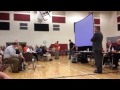 New Haven President Jammie Kincaid cut off by public as he says he doesn't need to apologize for lan